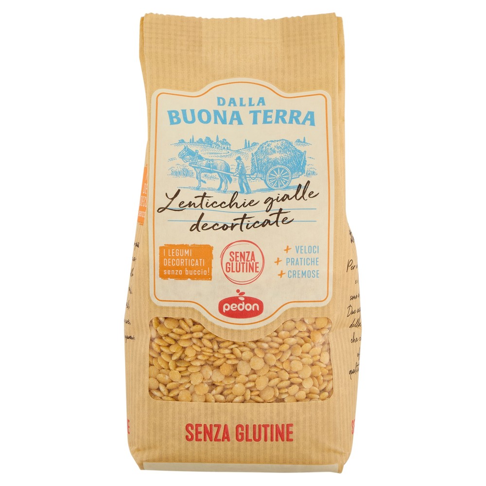 Dalla Buona Terra Pedon Senza Glutine Lenticchie Gialle Decorticate - Foto 1