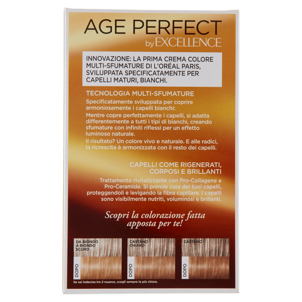 Colorazione Per Capelli 7.31 Biondo Ambra Age Perfect By Excellence L'