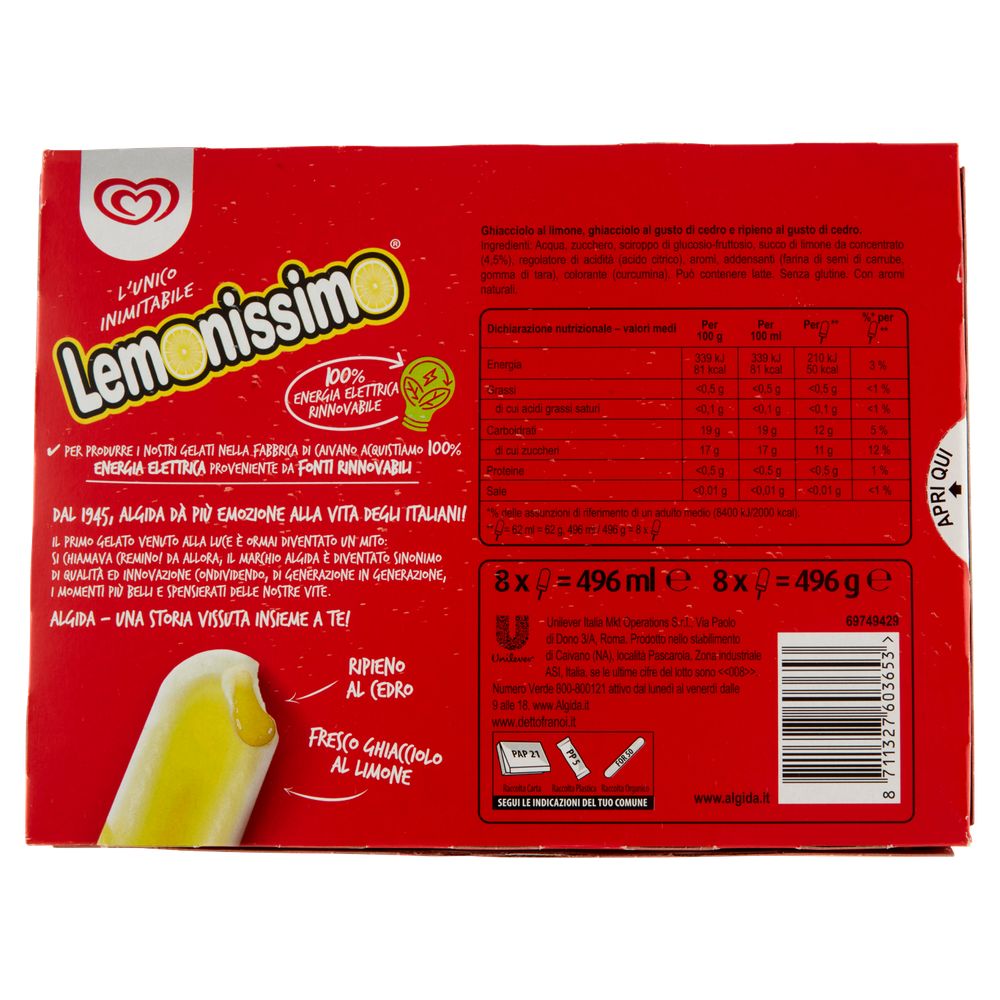 Lemonissimo Algida Conf.Da 8 - Foto 3