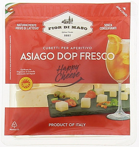Formaggio Asiago Fresco Dop A Cubetti Happy Cheese