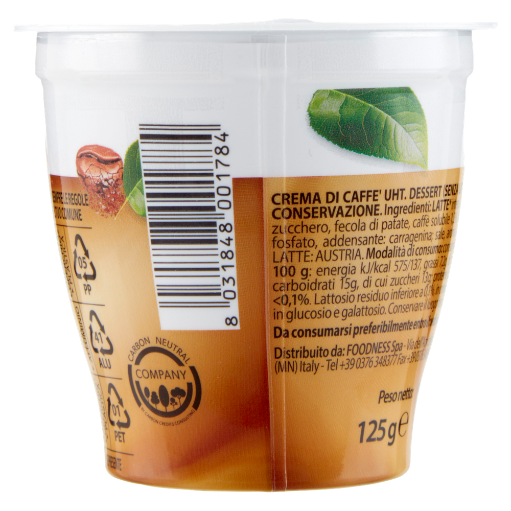 Crema Fredda Al Caffè Mykico Senza Lattosio Foodness - Foto 3