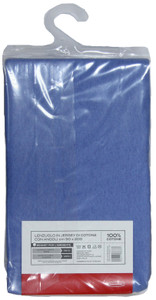 Lenzuolo Jersey Angoli Tinta Unita 1piazza Cm90x200 Azzurro Scuro Casa - Foto 2