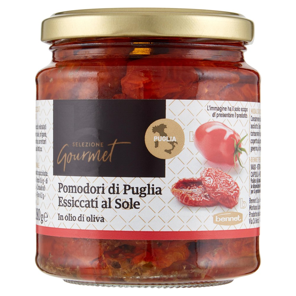 Pomodori Secchi Pugliesi In Olio Di Oliva Selezione Gourmet Bennet - Foto 1