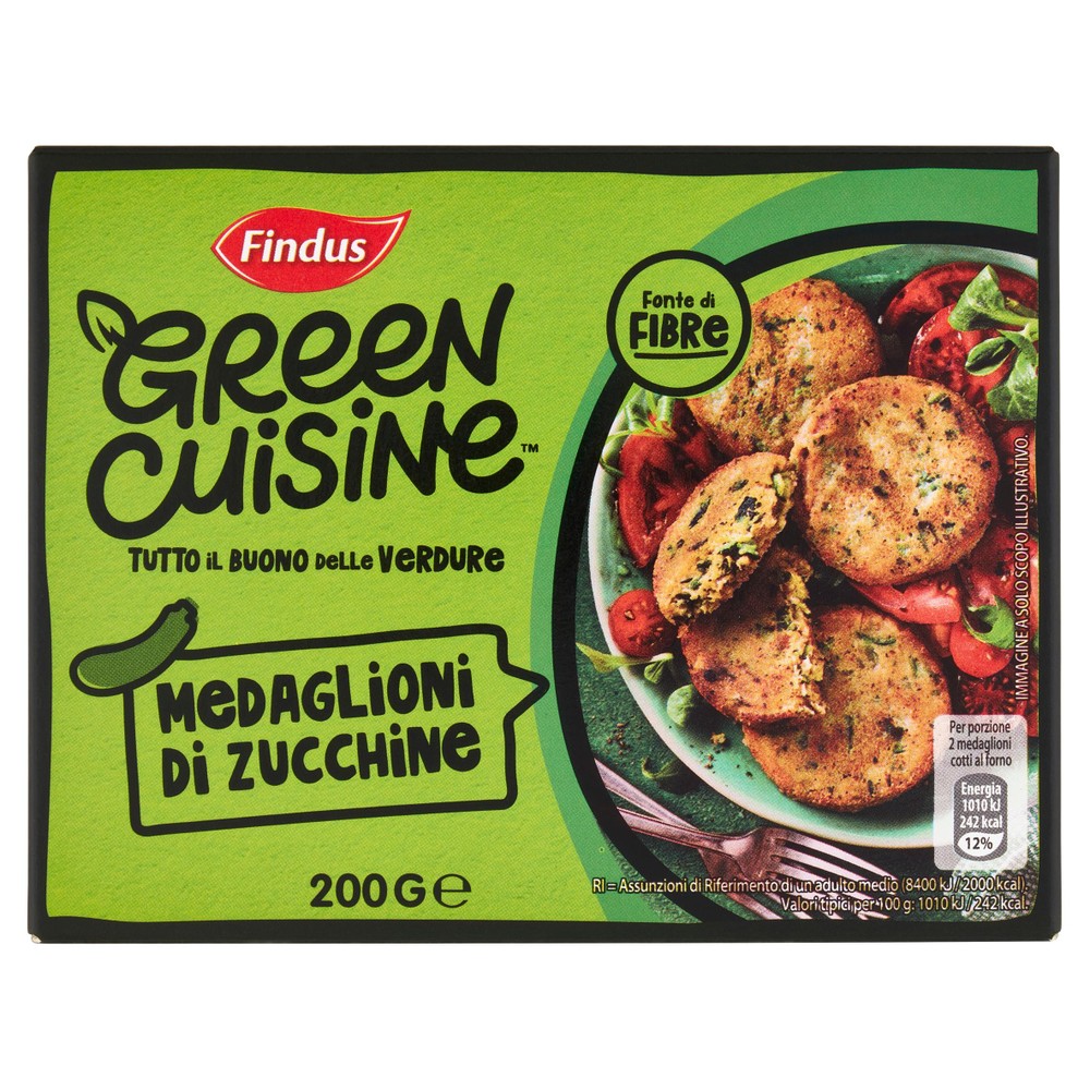 Medaglioni Di Zucchine Fonte Di Fibre Findus Green Cuisine