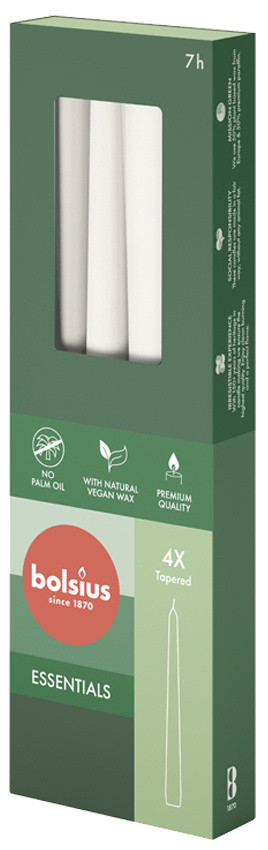 4 Candele Cloudy White