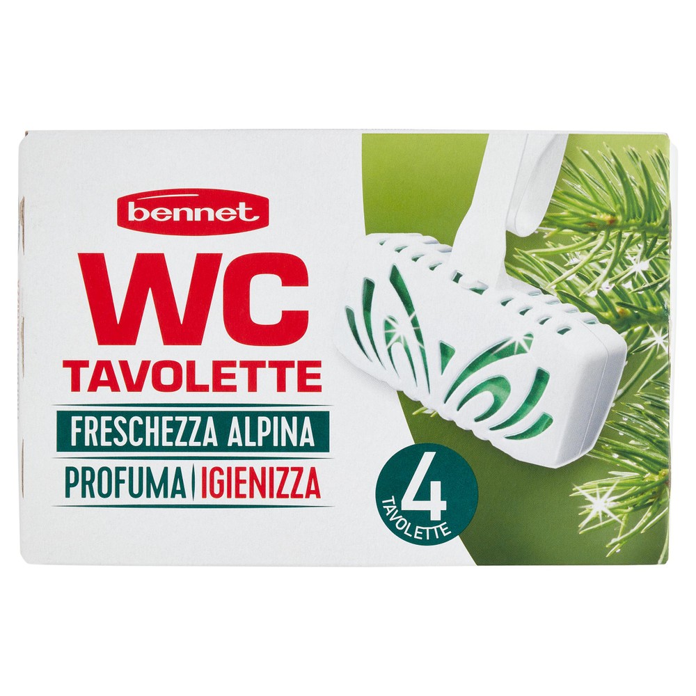 4 Tavolette Per Wc Freschezza Alpina Bennet - Foto 1