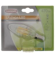 Lampadina A Candela Tortiglione A Filamento Led 4 w E 14 Lampadina A Candela Tortiglione A Filamento Led 4 w E 14