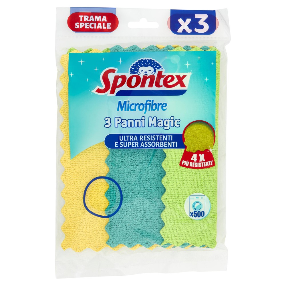 3 Panni Multiuso Super Assorbenti Magic Spontex - Foto 1