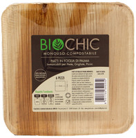 Piatti Piani Quadrati Monouso In Foglia Di Palma Biochic Cm . 15 x 15 Piatti Piani Quadrati Monouso In Foglia Di Palma Biochic Cm . 15 x 15
