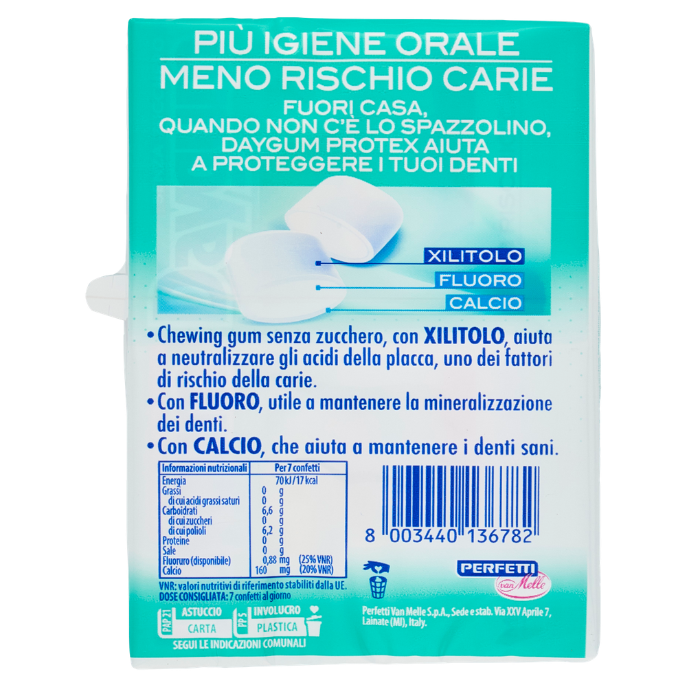 Chewing Gum Protex Alla Menta Senza Zucchero 2x30g Daygum - Foto 3