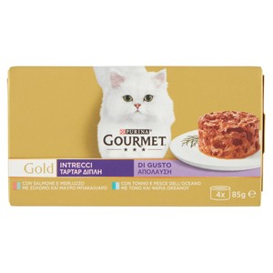 Alimento Umido Per Gatti Intrecci Salmone E Tonno Gormet Gold - Foto 1