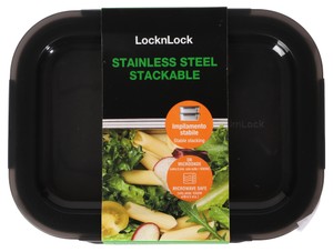 Contenitore Rettangolare In Acciaio Inox Adatto Al Microonde Lock&Lock - Foto 1