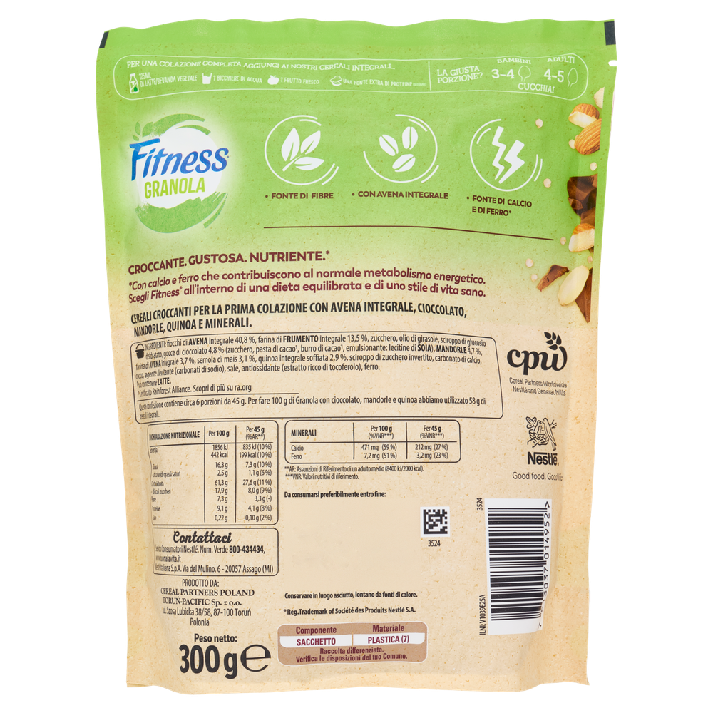 Granola Cioccolato Mandorle Quinoa Fitness - Foto 3