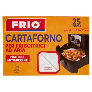 Frio Cartaforno Per Friggitrici Ad Aria 25 Fogli Quadrati 23 Cm - Foto 1