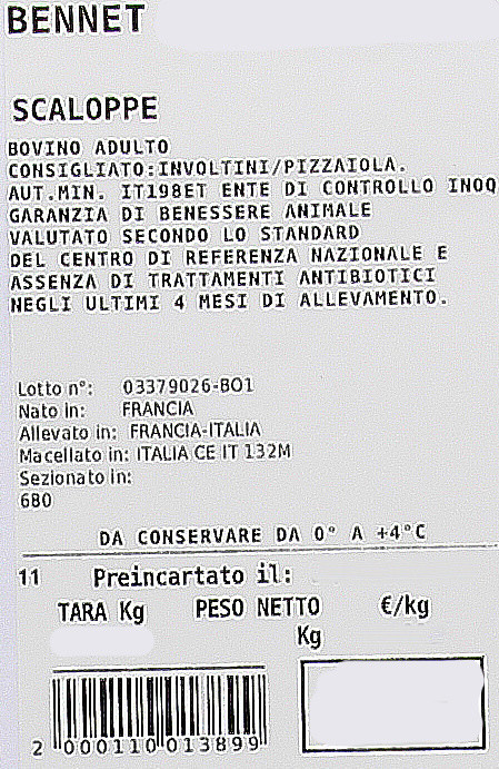 Scaloppe Di Manzo Filiera Valore Bennet - Foto 3