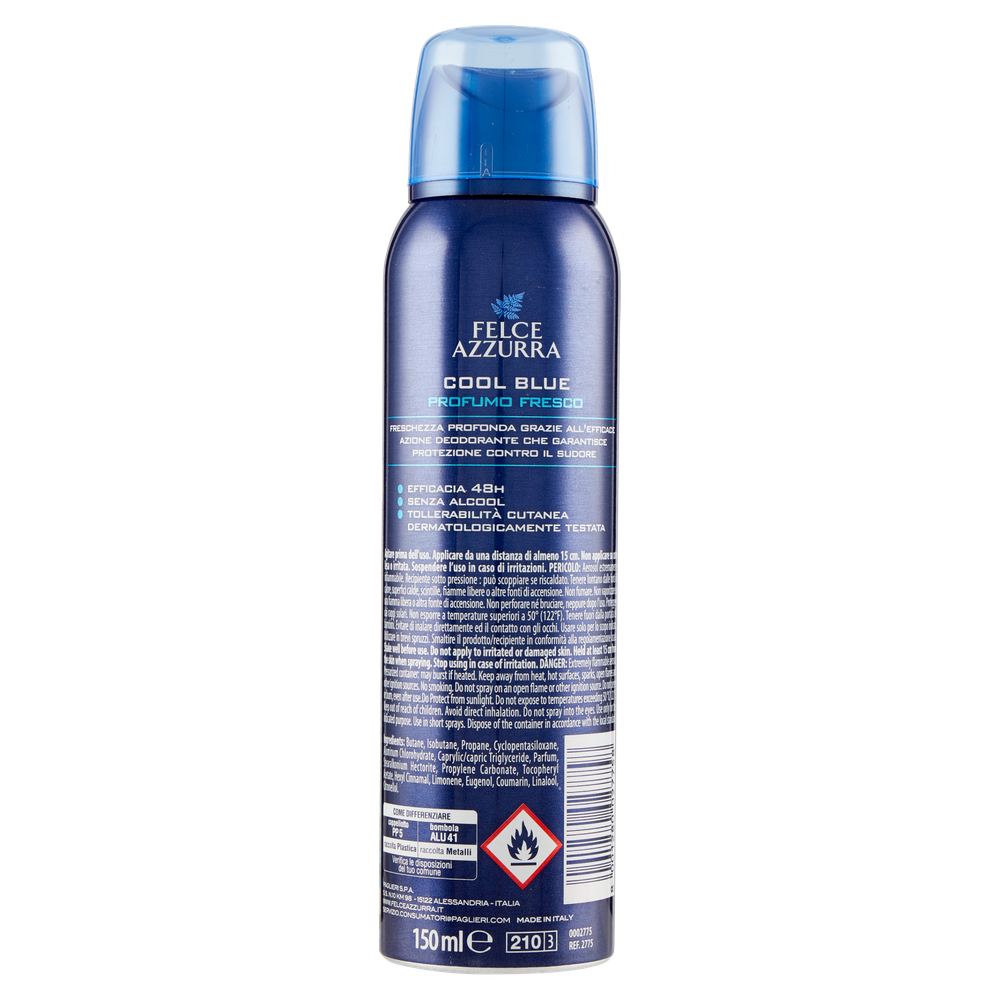 Deodorante Uomo 48h Cool Blue Felce Azzurra - Foto 3