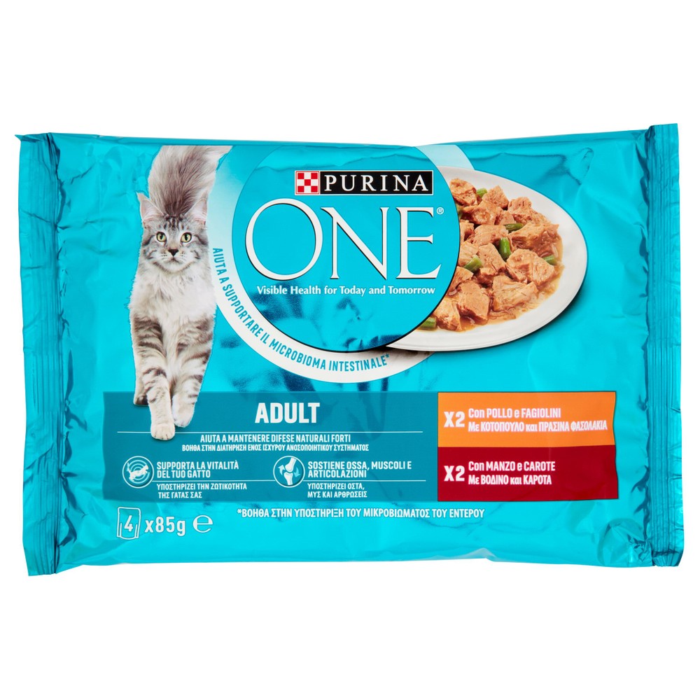Alimento Umido Per Gatti Filetto In Salsa One Adult Conf. Da 4 - Foto 1