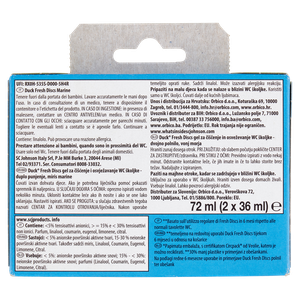 Igienizzanti Gel Per Wc Marine O Lime Fresh Discs Duck Doppia Ricarica - Foto 3