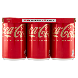 Coca Cola Senza Caffeina Mini Can 6 Lattine Da Ml.150
