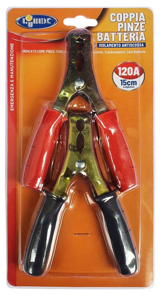 Coppia Pinze Batteria 120a 15cm - Foto 1