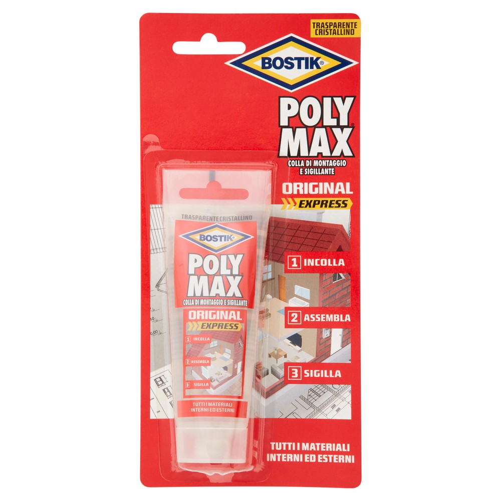 Colla Di Montaggio Poly Max Trasparente Blister 75g Bostik - Foto 1