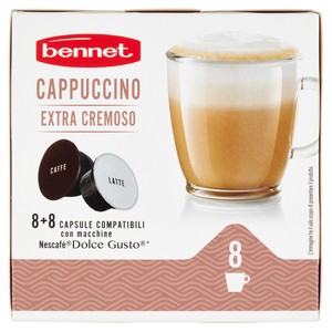 Cappuccino Caps Compatibili Dolce Gusto Conf. Da 8+8 Capsule Bennet