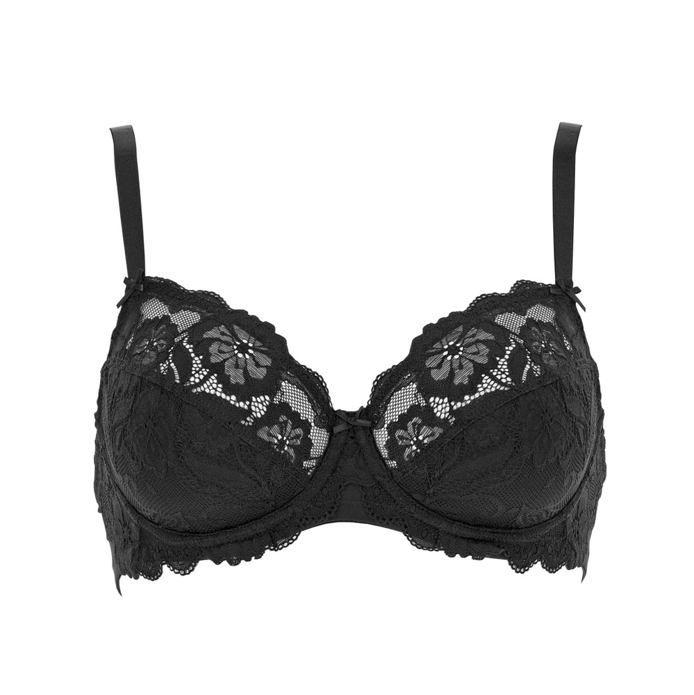 Balconcino Con Ferretto In Morbido Pizzo Coppa C 5 Nero Lepel - Foto 1