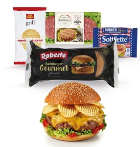 Hamburger di Vitello x 2, con Formaggio e Patatine - Foto 1