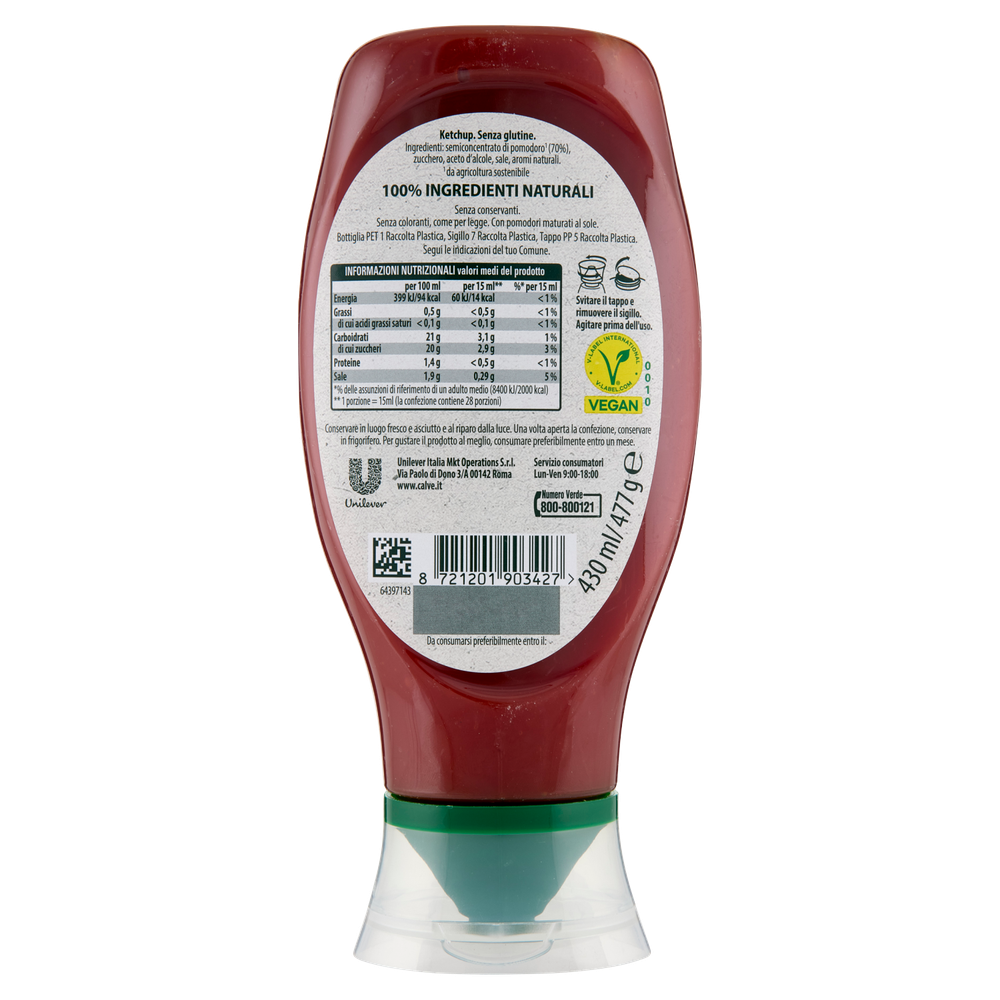 Ketchup Top Down 430 Ml Calvé - Foto 3