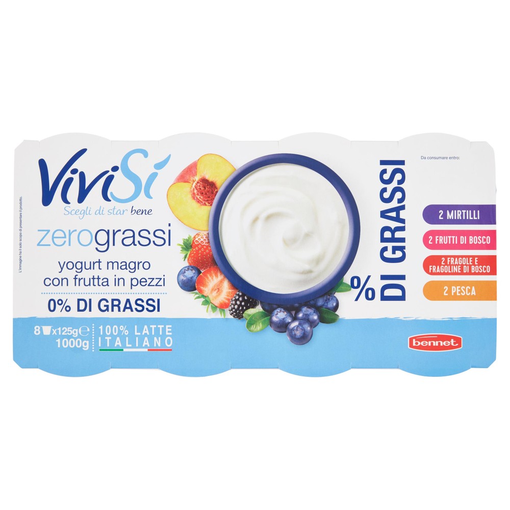 8 Yogurt Frutta Bennet Vivisi' - Foto 1