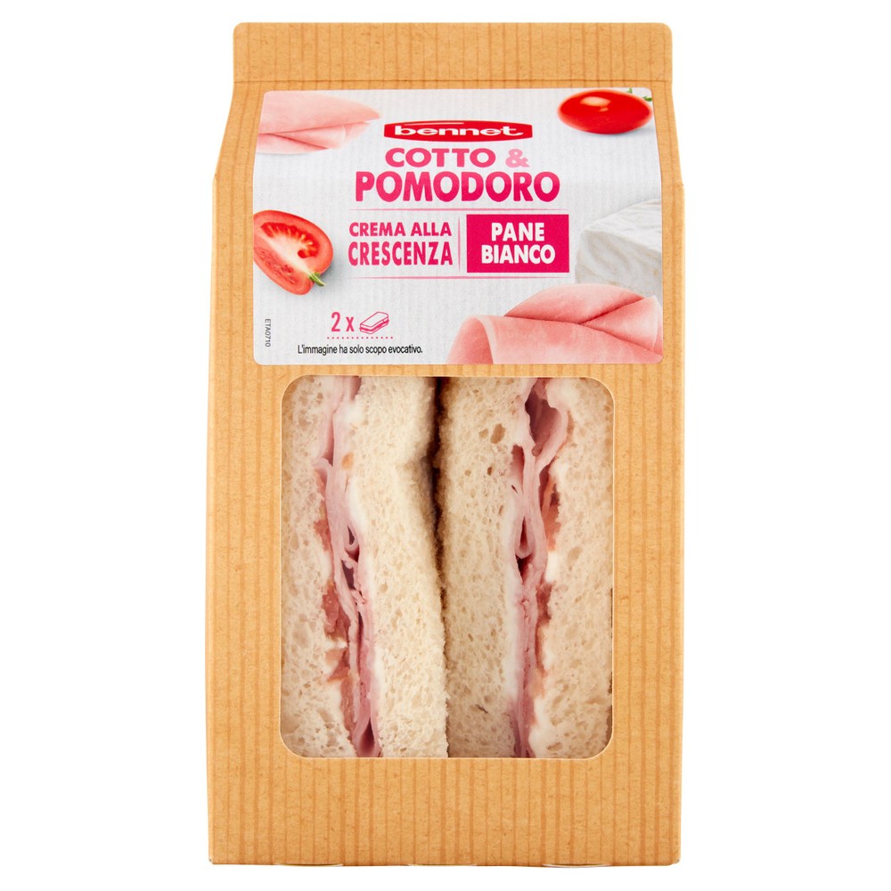 Tramezzini Cotto Crema Crescenza E Pomodoro Bennet - Foto 1