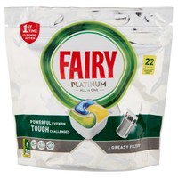 Detergente Per Lavastoviglie Fairy Platinum Limone Conf . da 22 Tabs Detergente Per Lavastoviglie Fairy Platinum Limone Conf . da 22 Tabs