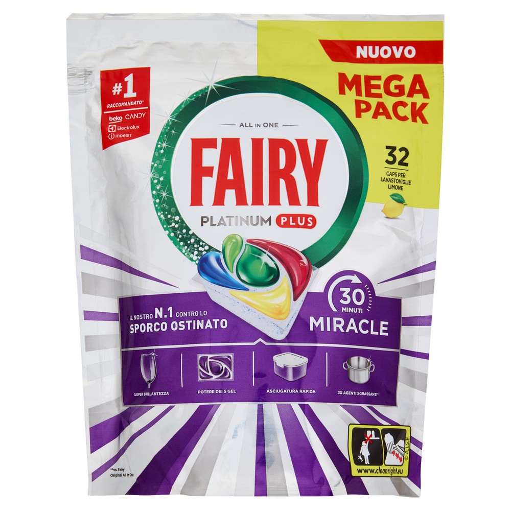 32 Caps Lavastoviglie Miracle Fairy Limone - Foto 1