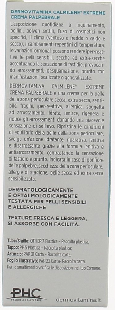 Crema Palpebre Calmilene Exreme Dermovitamina - Foto 2