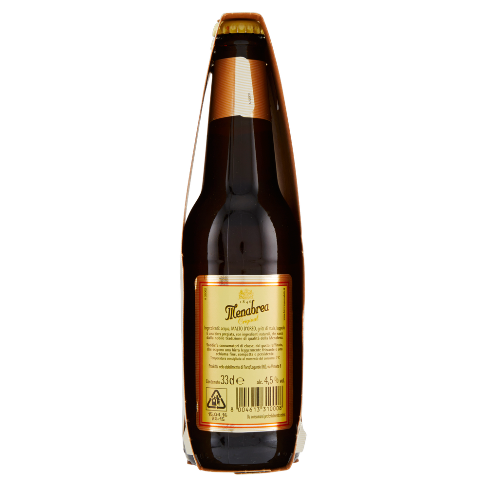 Birra Menabrea Original 3 Bottiglie Da Cl.33