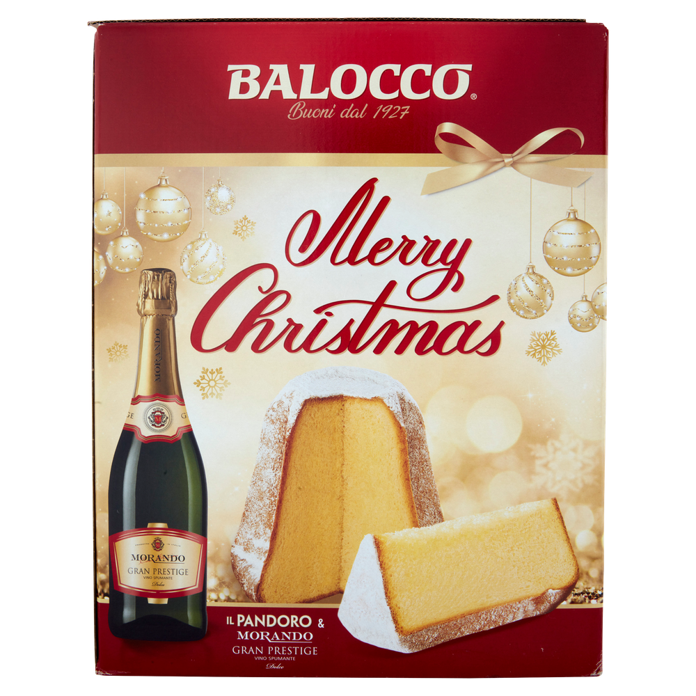 Confezioni Merry Christmas Pandoro + Bottiglia Balocco