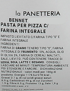 Pasta Pizza Integrale Impasto Lievitato Con Farina Tipo  0  E Farina - Foto 2