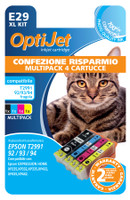 Cartuccia Compatibile E29xl Kit Nero+colore Fragola Epson Optijet
