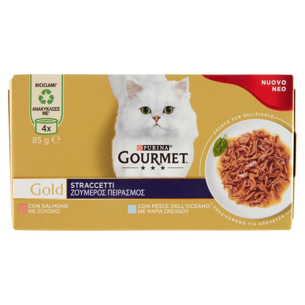Alimento Per Gatti Straccetti Pesce Conf.Da 4 Gourmet Gold Purina - Foto 1