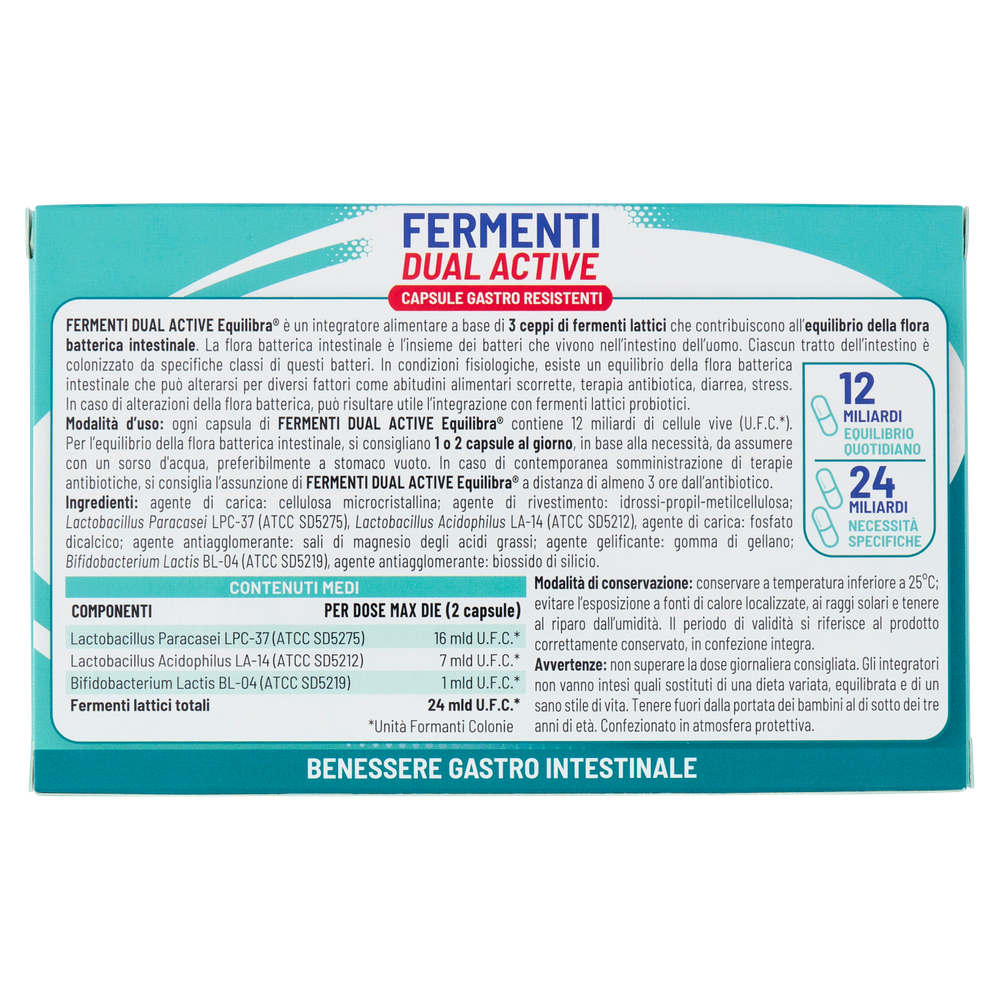 Fermenti Dual Active 20 Capsule Equilibra - Foto 3