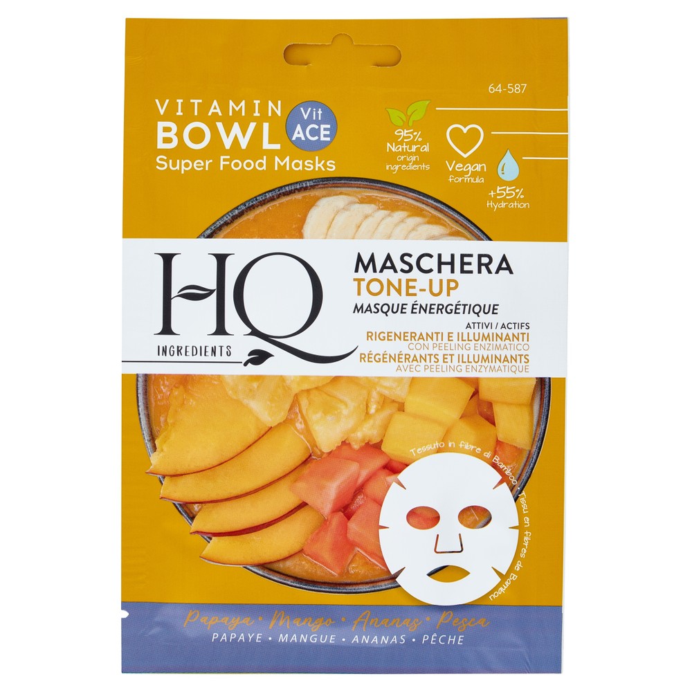 Maschera Tone-Up Papaya - Mango - Ananas - Pesca Hq - Foto 1
