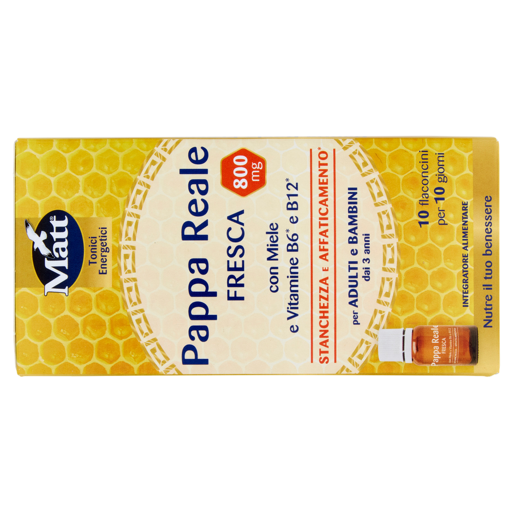 Matt Tonici Energetici Pappa Reale Fresca 800 Mg 10 X 8 Ml - Foto 3