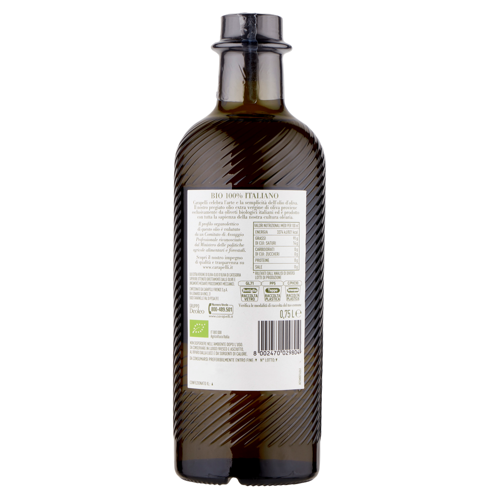 Olio Ex.Vg.Italiano Biologico Carapelli