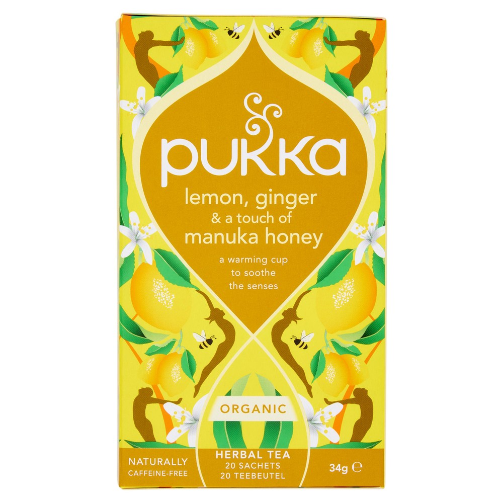 Tisana Lemon-Ginger & Manuka Biologica Pukka - Foto 1