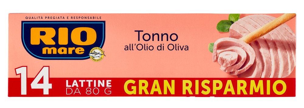 14 Lattine Tonno All' Olio Di Oliva Pinne Gialle Rio Mare - Foto 1