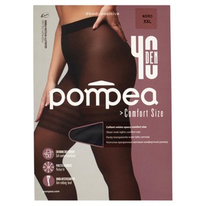Collant Comfort Size Tg XXL Nero 40 Denari Pompea - Foto 1