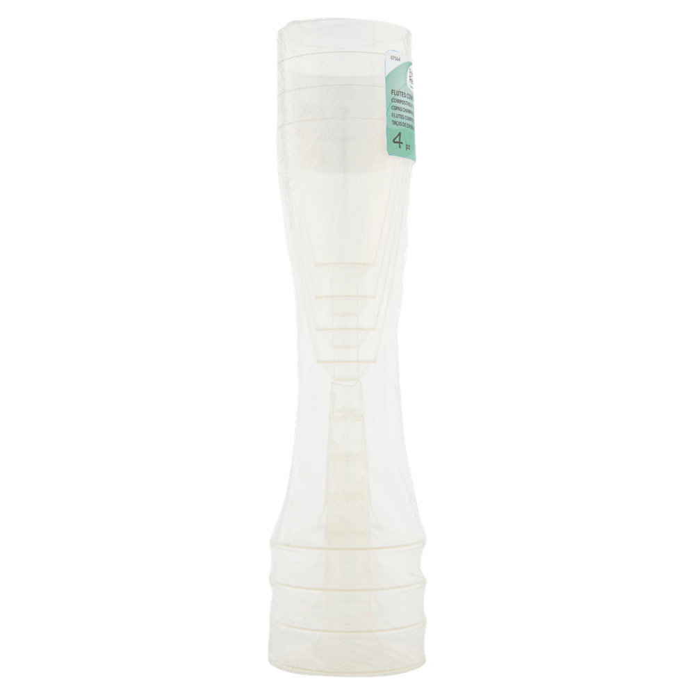 4 Flutes Compostabili Trasparenti - Foto 2