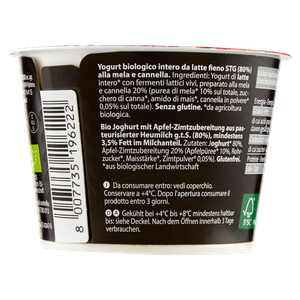 Yogurt Bio Latte Fieno Mela Cannella Vipiteno