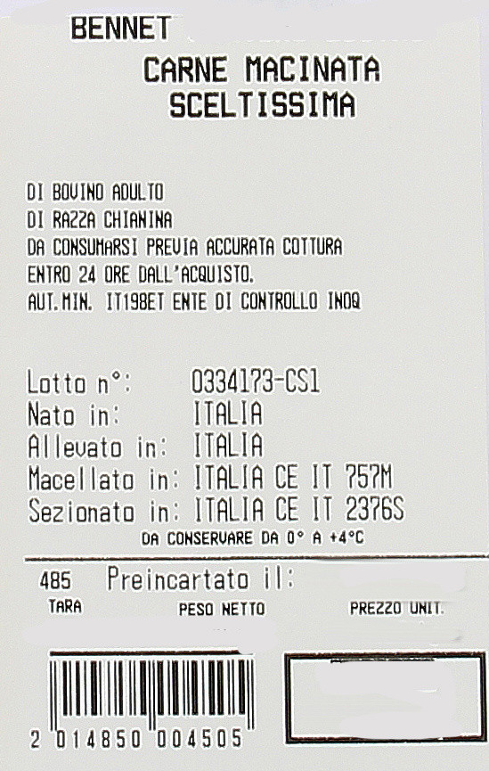 Carne Macinata Sceltissima Di Bovino Adulto Di Razza Chianina - Foto 3
