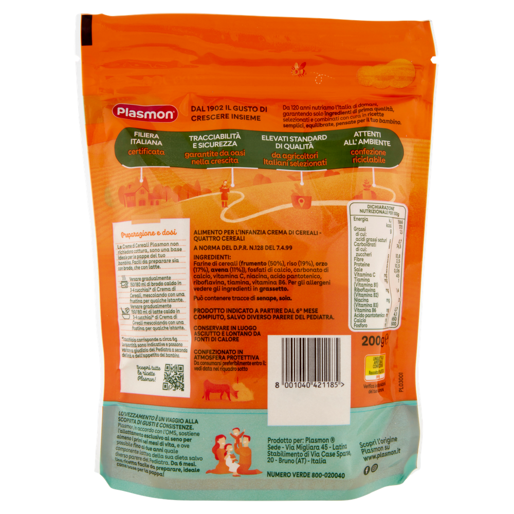 Crema 4 Cereali Plasmon - Foto 3